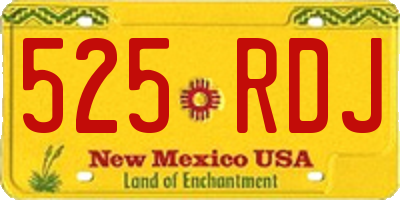 NM license plate 525RDJ