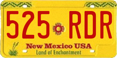NM license plate 525RDR