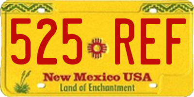 NM license plate 525REF