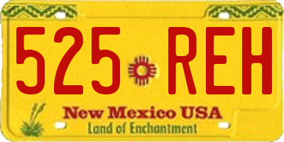 NM license plate 525REH