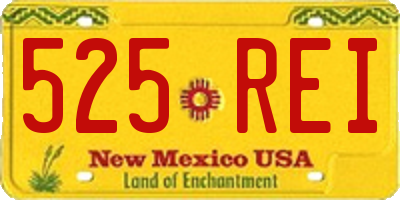 NM license plate 525REI