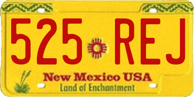 NM license plate 525REJ