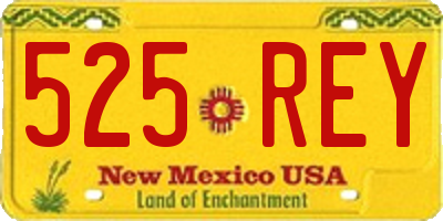 NM license plate 525REY