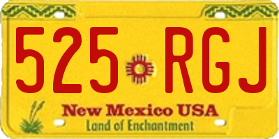 NM license plate 525RGJ