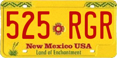 NM license plate 525RGR