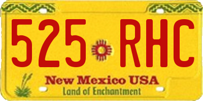 NM license plate 525RHC