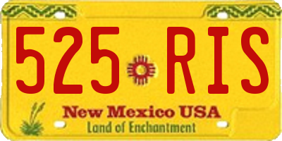 NM license plate 525RIS