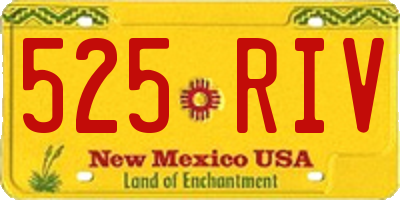 NM license plate 525RIV