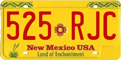 NM license plate 525RJC