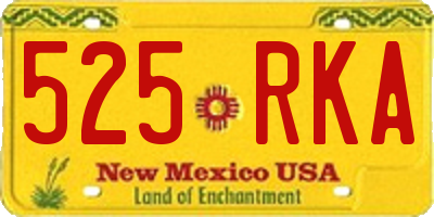 NM license plate 525RKA