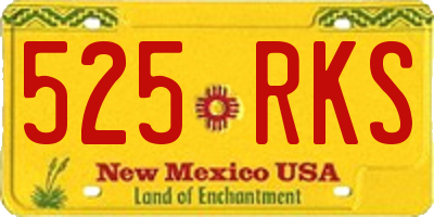 NM license plate 525RKS