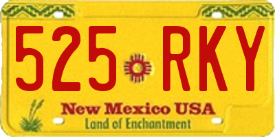 NM license plate 525RKY