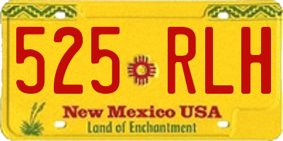 NM license plate 525RLH
