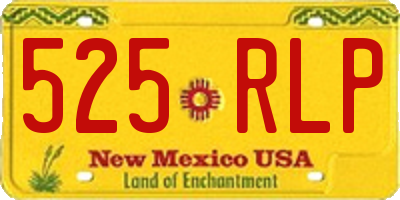NM license plate 525RLP