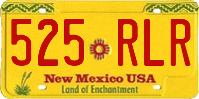 NM license plate 525RLR