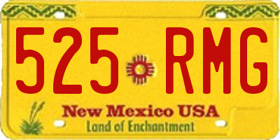 NM license plate 525RMG