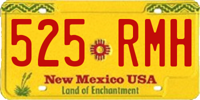 NM license plate 525RMH