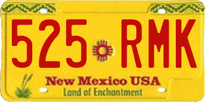 NM license plate 525RMK