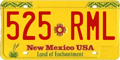 NM license plate 525RML