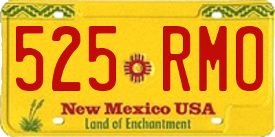 NM license plate 525RMO