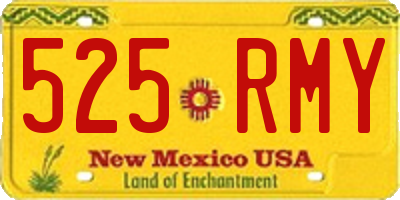 NM license plate 525RMY