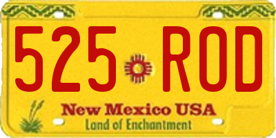 NM license plate 525ROD