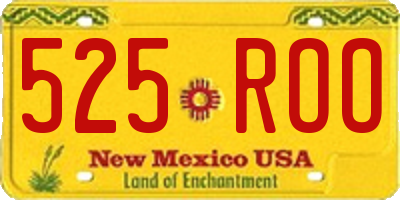 NM license plate 525ROO