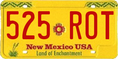 NM license plate 525ROT