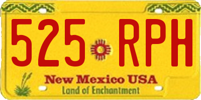 NM license plate 525RPH