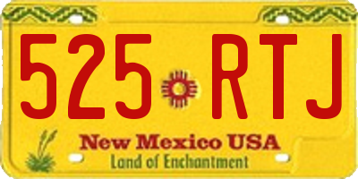 NM license plate 525RTJ