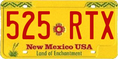 NM license plate 525RTX