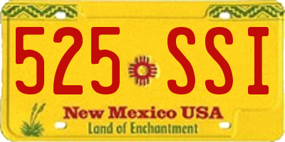 NM license plate 525SSI