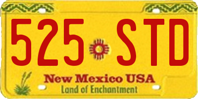 NM license plate 525STD