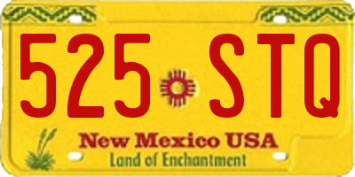NM license plate 525STQ