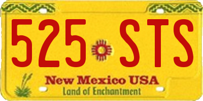 NM license plate 525STS