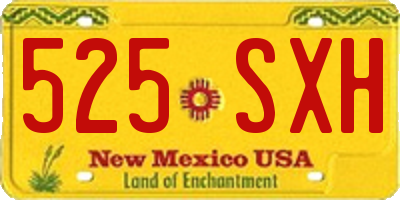 NM license plate 525SXH