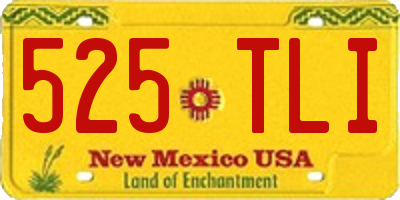 NM license plate 525TLI