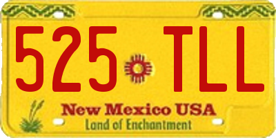 NM license plate 525TLL