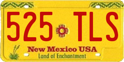 NM license plate 525TLS
