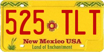 NM license plate 525TLT
