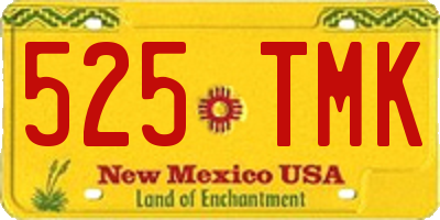 NM license plate 525TMK