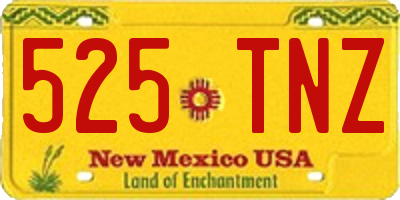 NM license plate 525TNZ