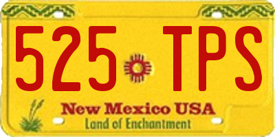 NM license plate 525TPS