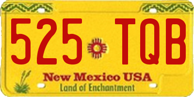 NM license plate 525TQB