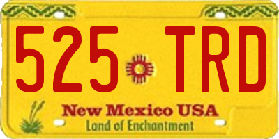 NM license plate 525TRD