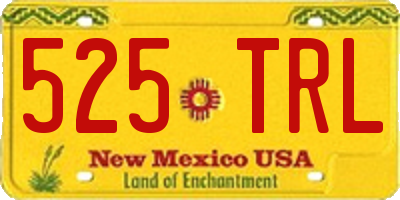 NM license plate 525TRL