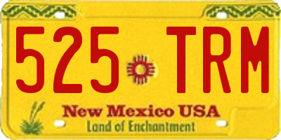 NM license plate 525TRM
