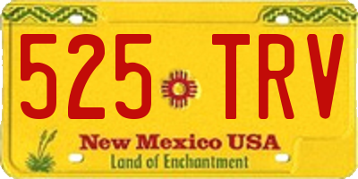 NM license plate 525TRV
