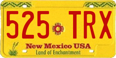 NM license plate 525TRX