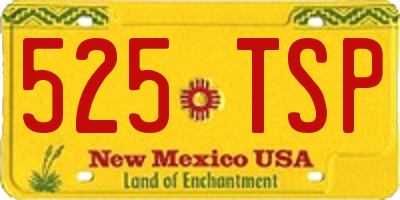 NM license plate 525TSP